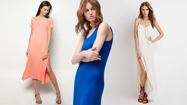 These Slit Dresses Are The Ultimate In Effortlessly Sexy Weekend Dressing
