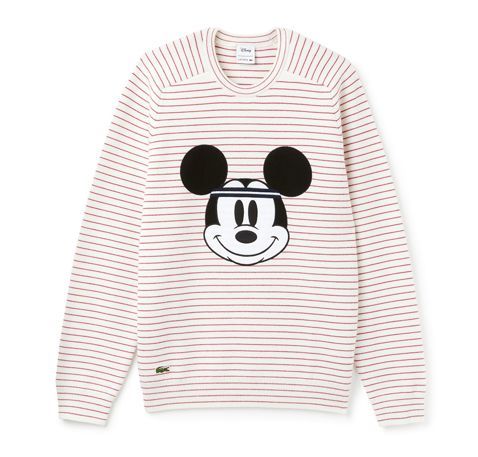 lacoste mickey mouse sweater