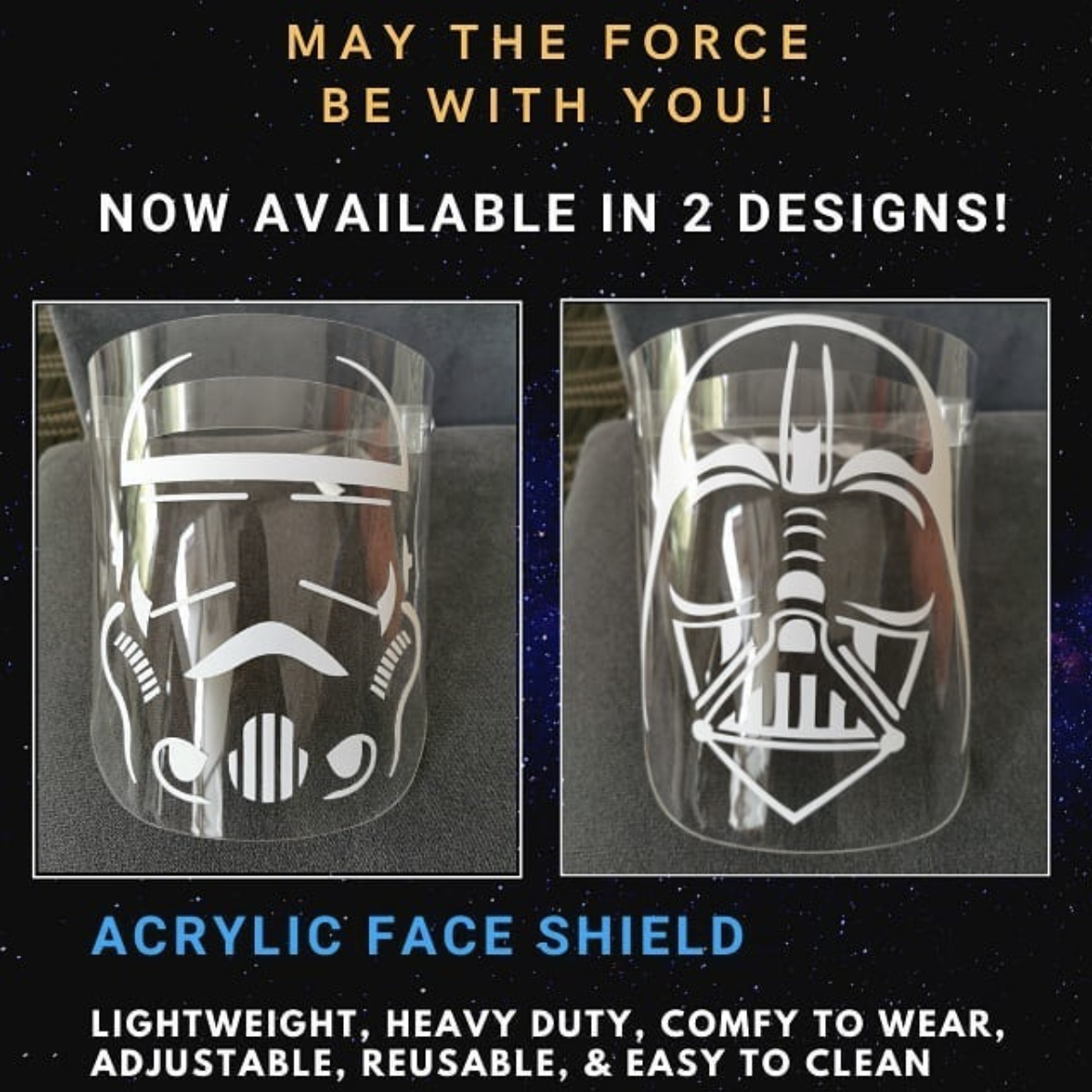 Star Wars Face Shield: Protect Yourself in Style and Channel Your Inner ...