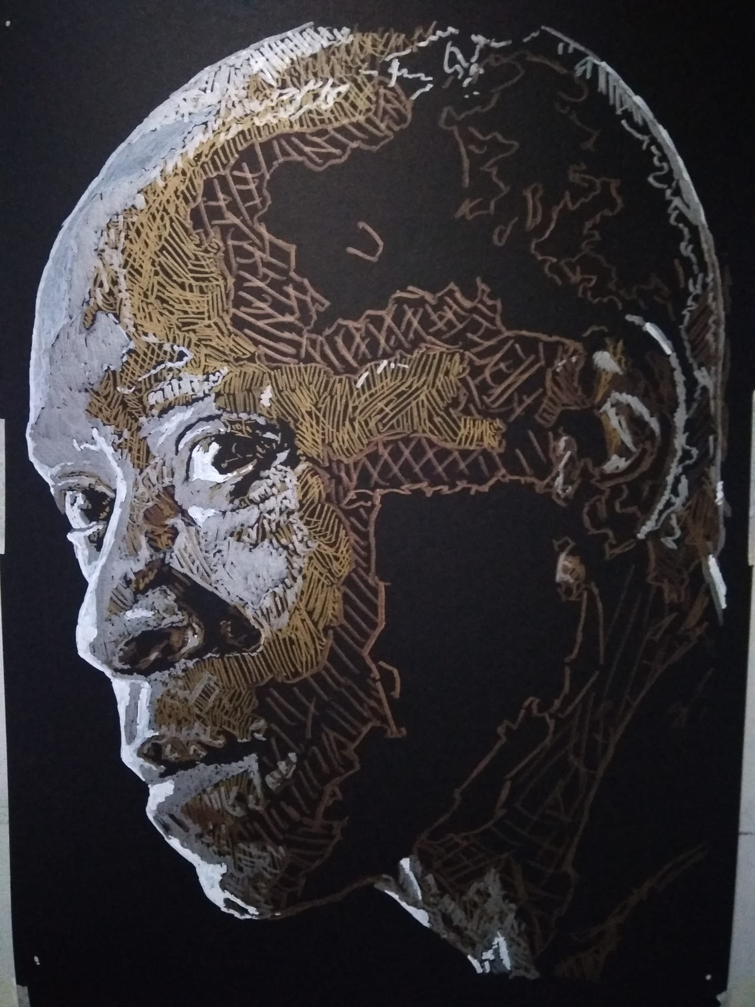 Jeric Concepcion Creates Negative Space Artwork Using Sharpies