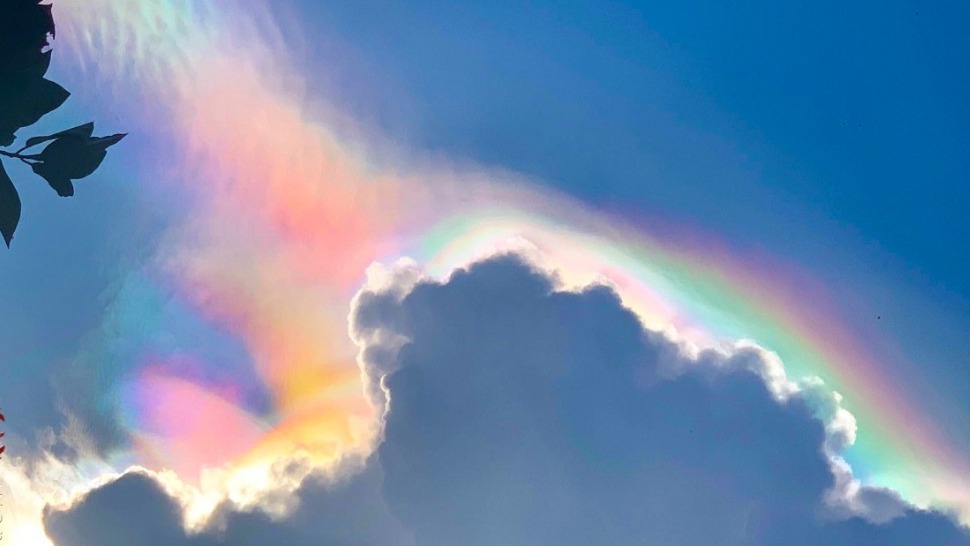 Download Rainbow Clouds Appeared Right After the Eclipse