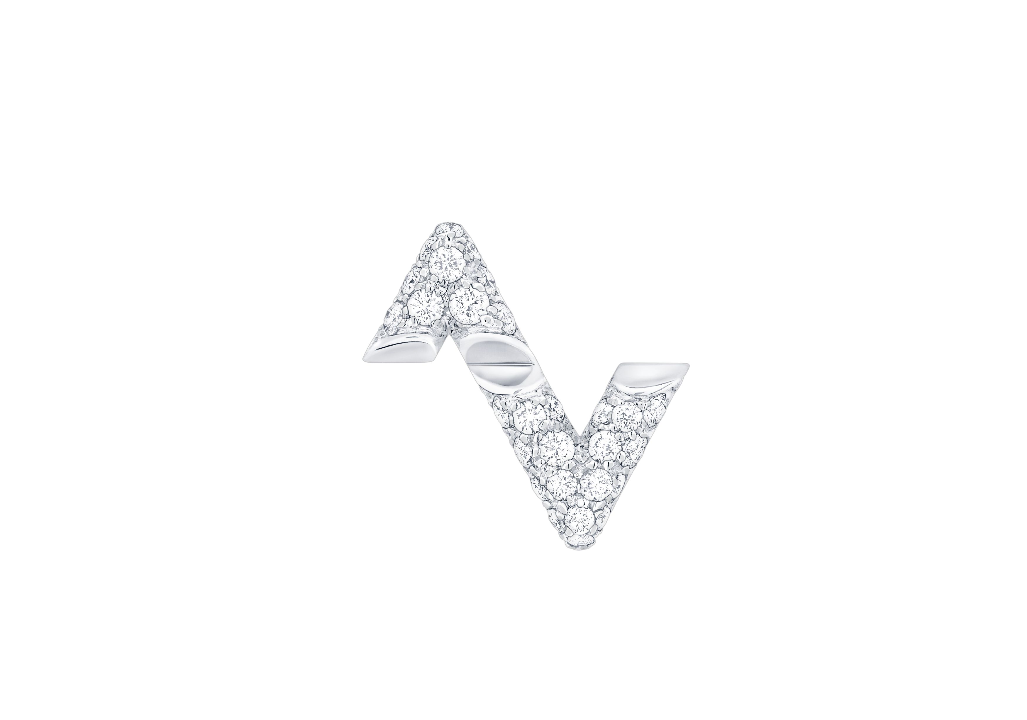 Louis Vuitton 18K Diamond LV Volt Upside Down Bracelet 16