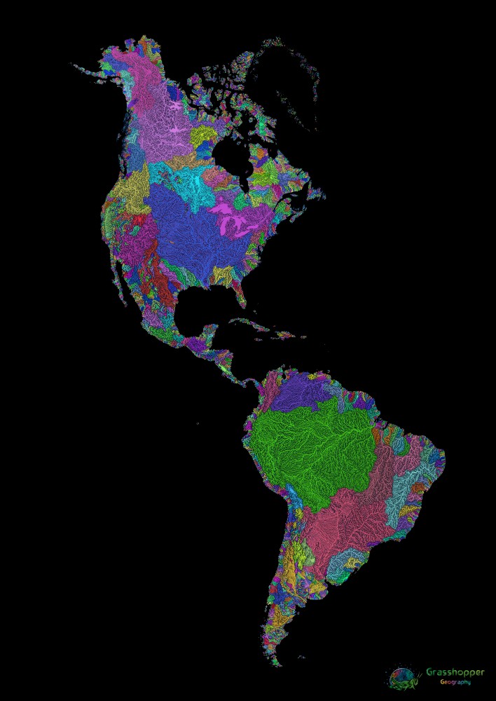 River Map Americas 