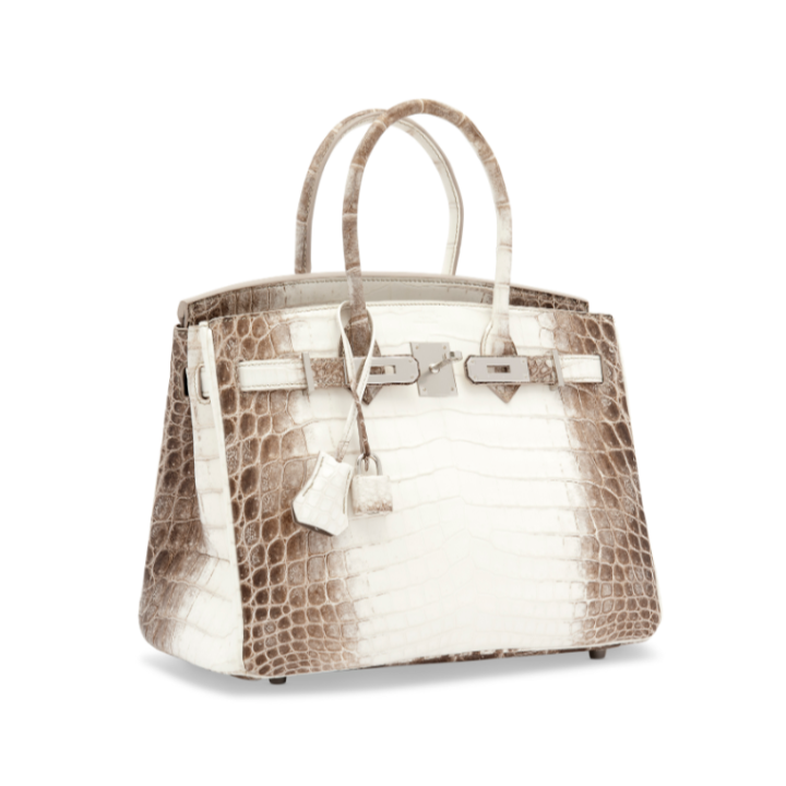 hermès white himalayan crocodile diamond birkin bag