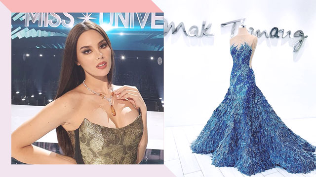 Catriona Gray Wears An 'Alon'-Inspired Gown For Her Farewell Walk