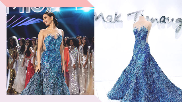 Catriona Gray Wears An 'Alon'-Inspired Gown For Her Farewell Walk