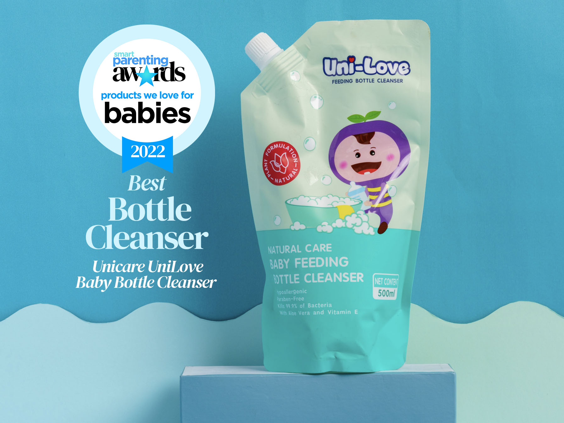 Uni-love Baby Bottle Cleanser Bottle Pump 500ml