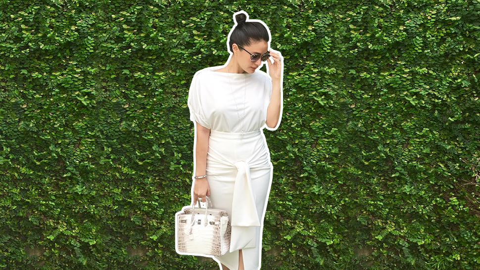 Heart Evangelista carries P170K paint can bag at New York Fashion