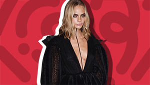 Cara Delevingne Wears Body Paint At Burberry