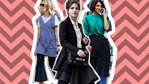 How To Wear The Dress-over-pants Trend