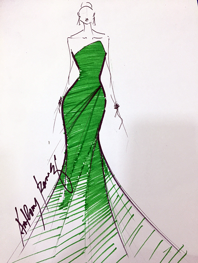 Sketch Of Gown Designs