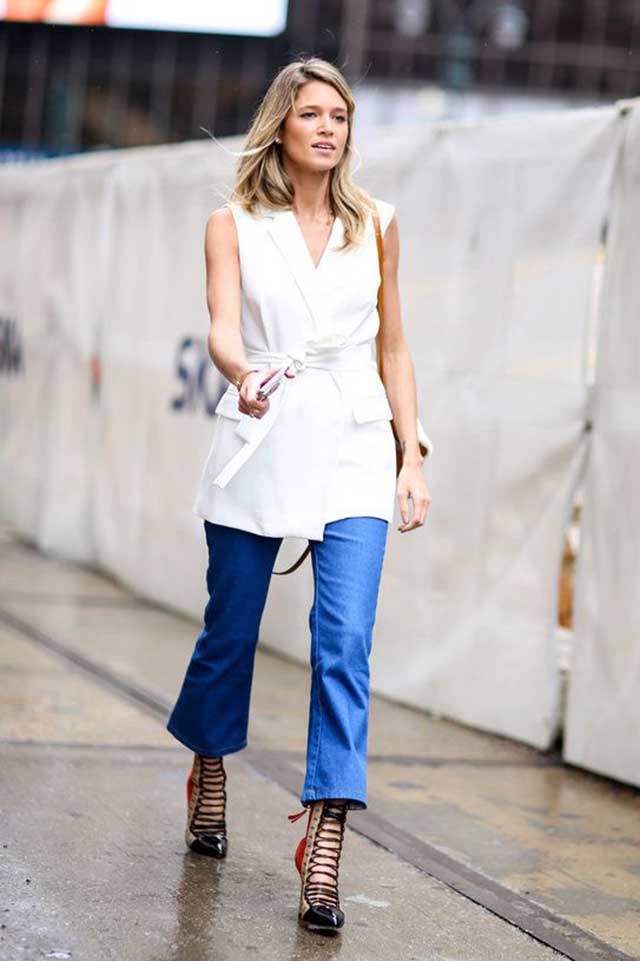 17 Chic Denim And White Outfit Combos To Cop This Summer