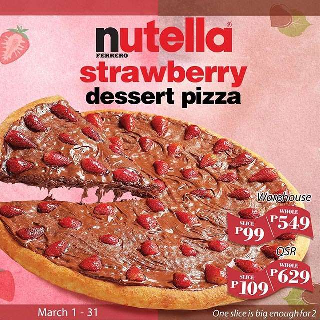 You Can Now Buy Strawberry Nutella Pizza At S R