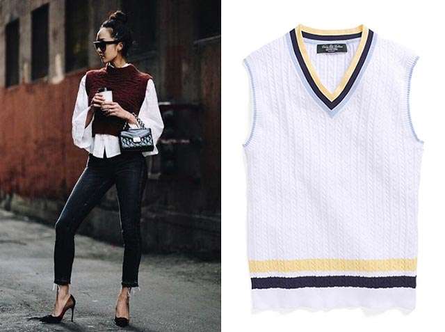 How To Wear The Sleeveless Sweater
