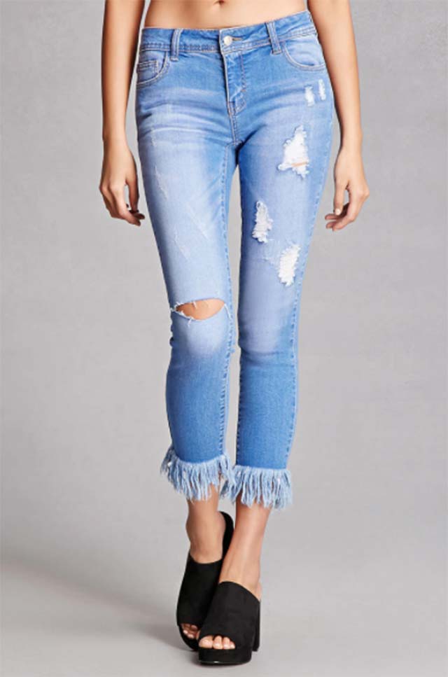 14 Pairs Of Frayed Denim Jeans You Need In Your Closet Right Now