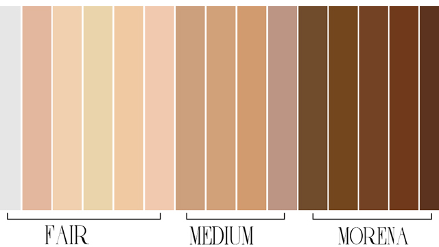 light skin tone color code