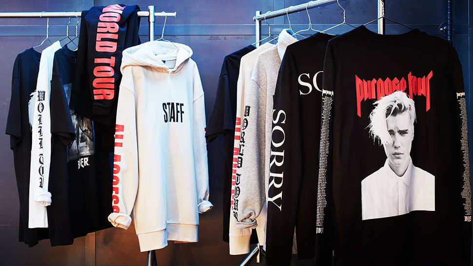 You Can Now Buy Justin Bieber's Tour Merch at H&M