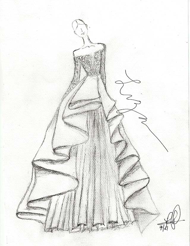 Ball Gown Sketches – Fashion dresses