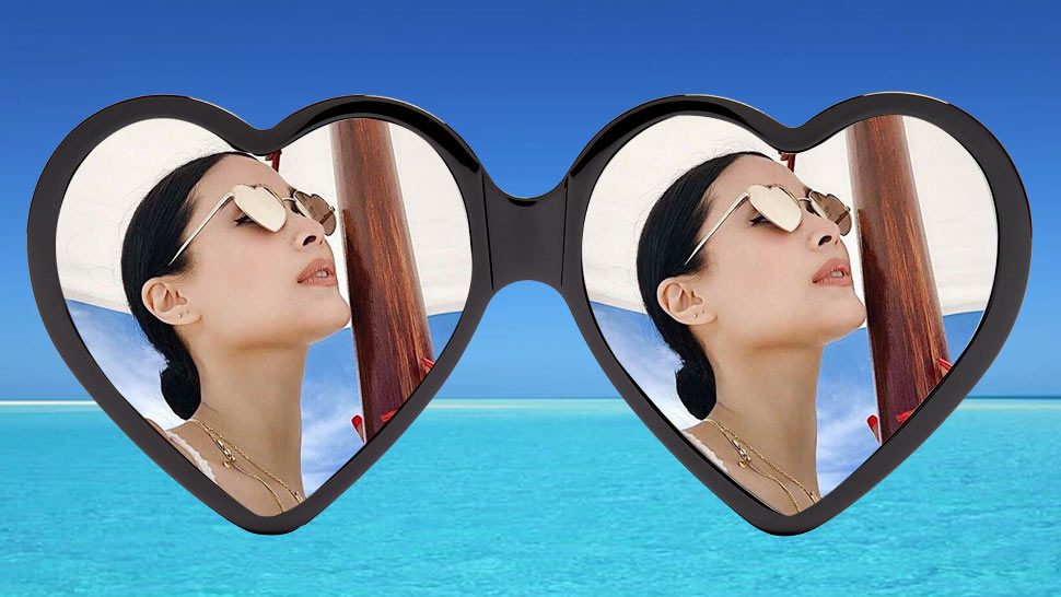 A Pair Of Heart-shaped Sunglasses Is Summer's Hottest Instagram Trend