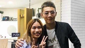 This Local Salon Gave This K-drama Actor A Blonde Makeover