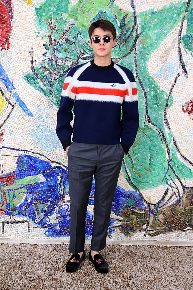 EXO Member Sehun at Louis Vuitton's Fall 2017 Runway Show