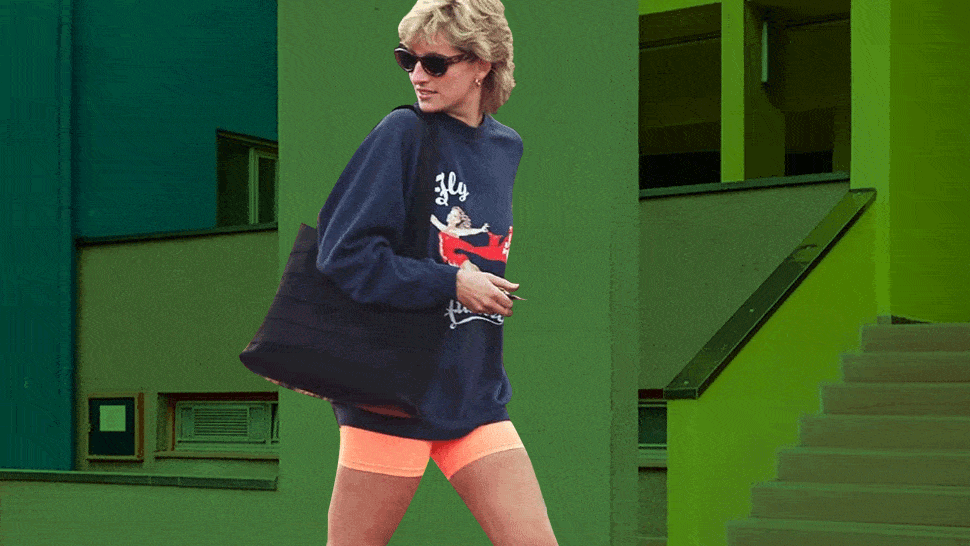 How To Wear Bike Shorts, According To Princess Diana