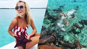 This Instagram Model Got Bitten By A Shark While Trying To Take A Photo