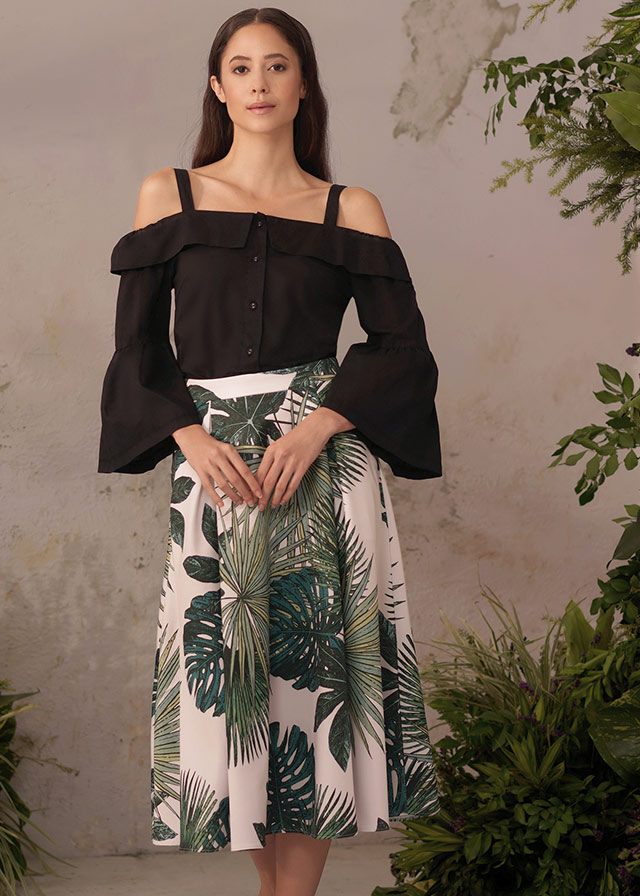 Plain and shop prints dress 2018