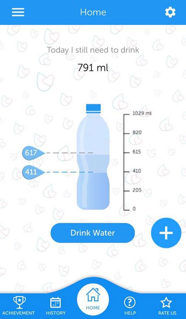 water and calorie tracker app