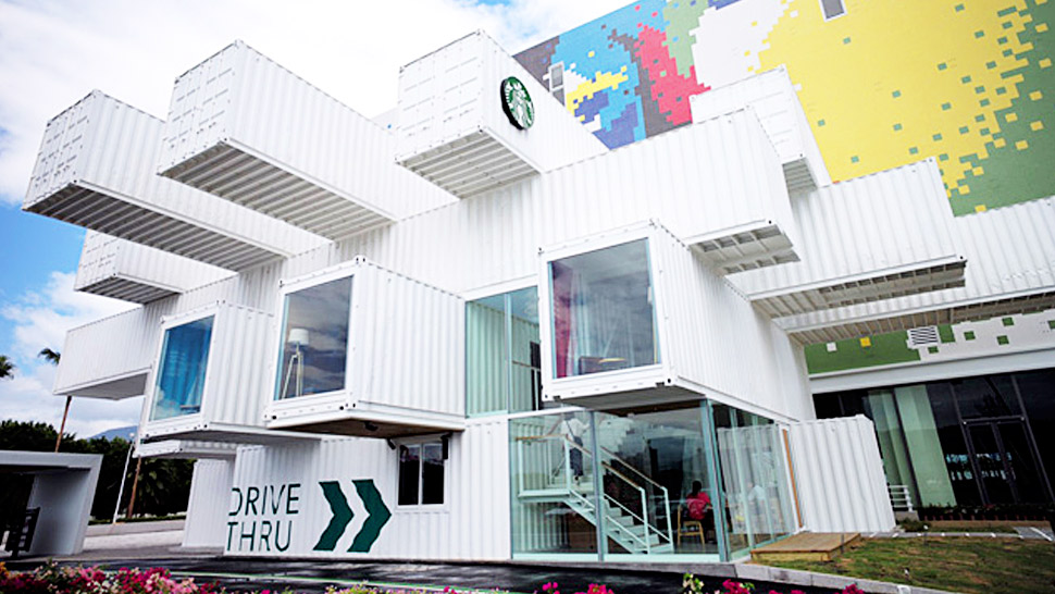 This Cool Starbucks In Taiwan Is Made Entirely Out Of Container Vans