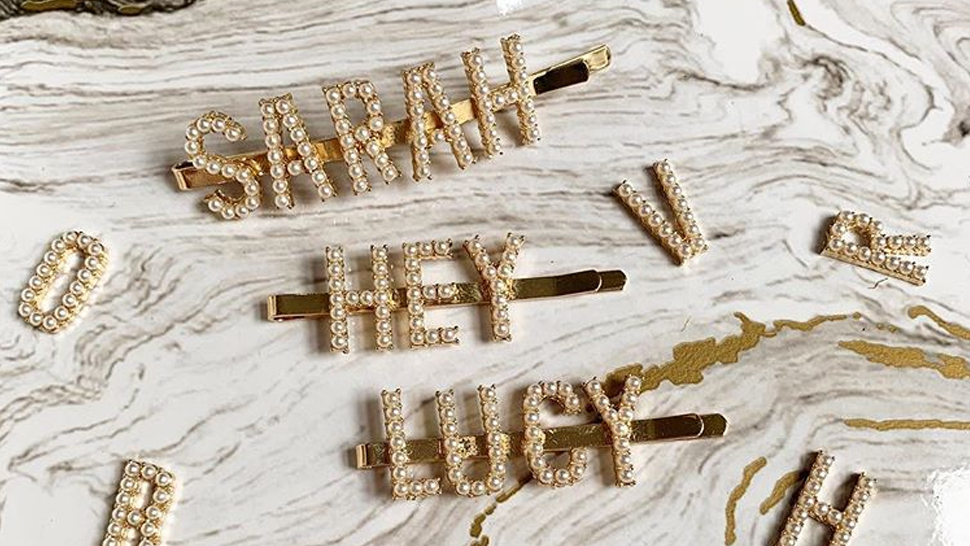 We Can't Stop Thinking About These Personalized Hair Clips