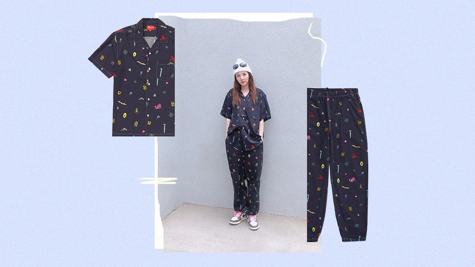 We Found the Exact Printed Pajamas Sandara Park Wore on Instagram