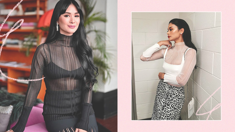 Pia Wurtzbach And Heart Evangelista Are Matching In This Sheer Top