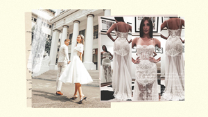 6 Celebrity Brides Who Wore The Chicest Civil Wedding Dresses