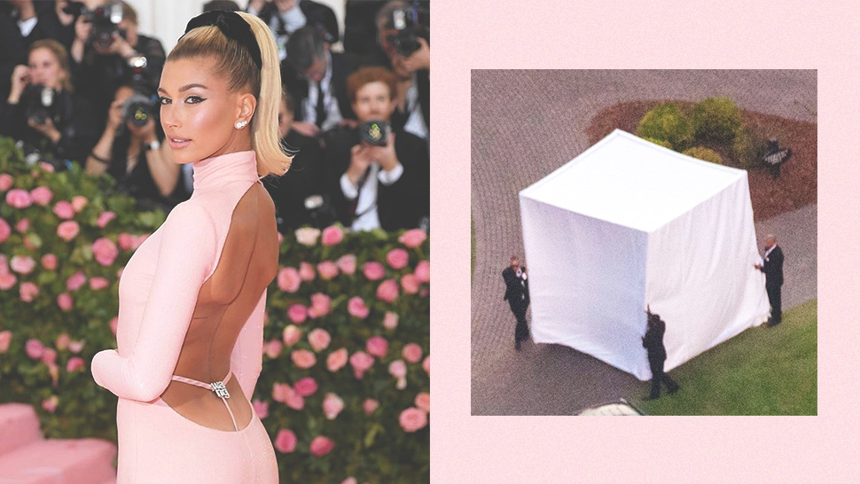 Hailey Bieber Hid Her Wedding Look From Paparazzi And It Was Hilarious