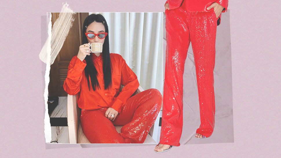 We Found The Exact Sparkly Red Pants Worn By Heart Evangelista