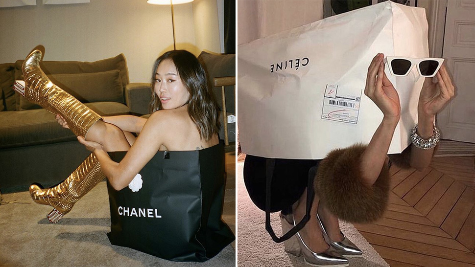 Check Out These Hilarious Ways to Pose with Your Christmas Gift Bags
