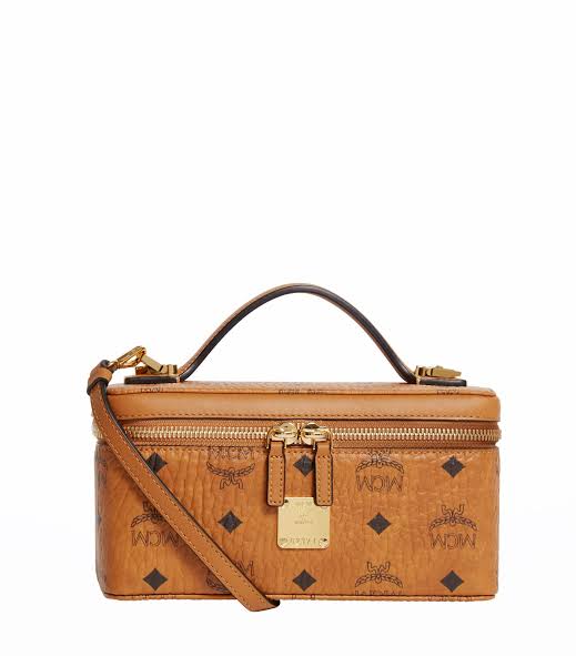 MCM Small Rockstar Vanity Case in Brown