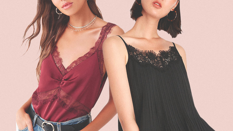 10 Lace Tank Tops To Shop If You Want To Channel That Early 2000s Vibe
