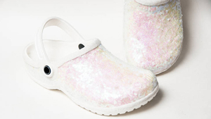 Would You Wear These Sequined Crocs On Your Wedding Day?