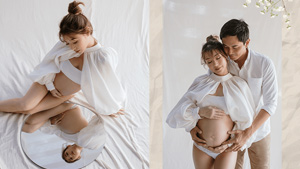 We're In Love With Kryz Uy's Chic Maternity Session Shot At Home