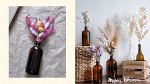 Pretty Dried Floral Arrangements For Your Home Office