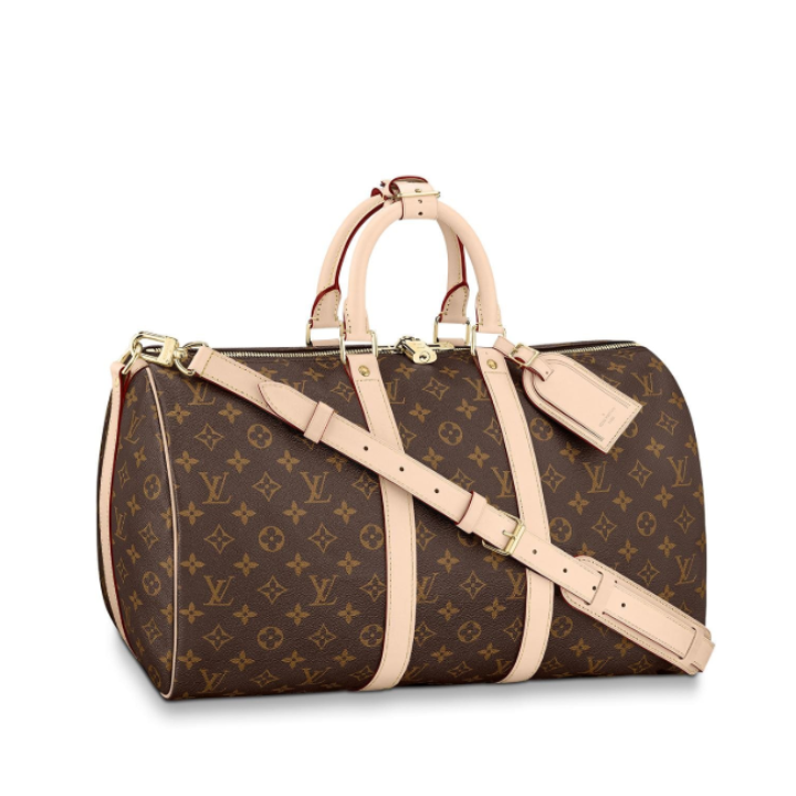 FWRD Renew Louis Vuitton Monogram Keepall Bandouliere 50 Weekend Bag in  Blue