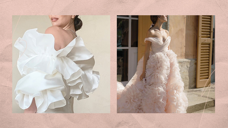 12 Gorgeous Wedding Gowns to Love If You're Obsessed With Ruffles