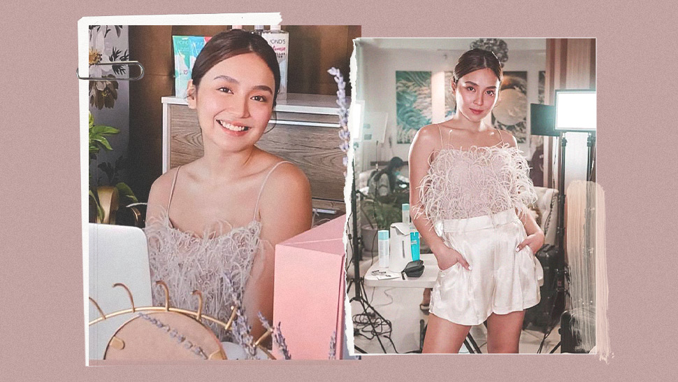 We're in Love with Kathryn Bernardo's Dainty Blush Pink OOTD at Home