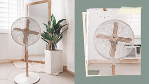 This Aesthetic Electric Fan With Wooden Accents Is Made For Minimalists