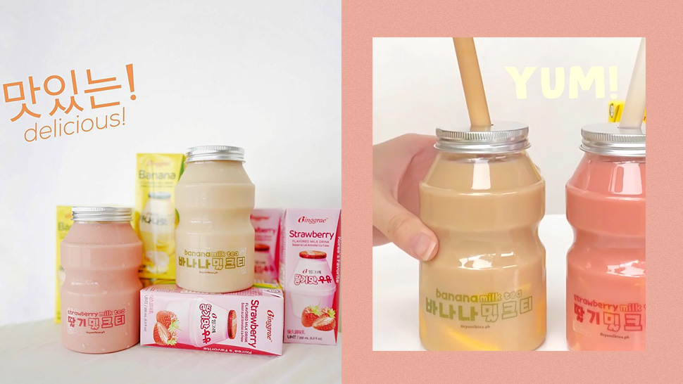 FYI, Binggrae-flavored Milk Tea Exists and It's Available in Strawberry and Banana!