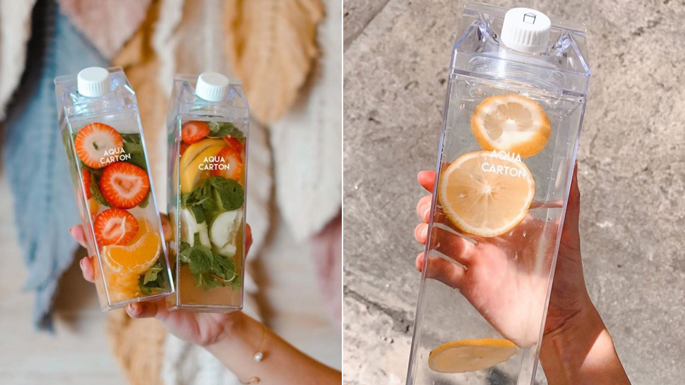 This Clear Water Bottle Is A Chic, Eco-friendly Way To Stay Hydrated
