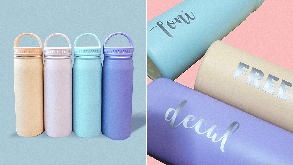You Can Personalize These Pastel Tumblers With Decals For Free