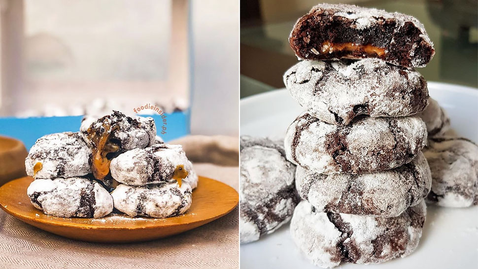 These Extra Fudgy Crinkles Are Stuffed With Gooey Caramel Filling